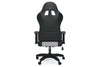 Lynxtyn Swivel Adjustable Height Gaming Chair with LED Lighting; White/Gray