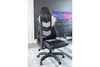 Lynxtyn Swivel Adjustable Height Gaming Chair with LED Lighting; Black/Gray