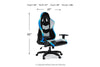 Lynxtyn Swivel Adjustable Height Gaming Chair with LED Lighting; Black/Gray