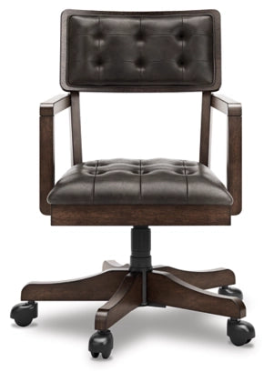 Breckington Home Office Desk Chair; Dark Brown