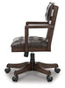 Breckington Home Office Desk Chair; Dark Brown
