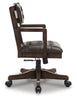 Breckington Home Office Desk Chair; Dark Brown