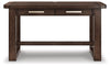 Breckington Home Office Desk; Darkbrown