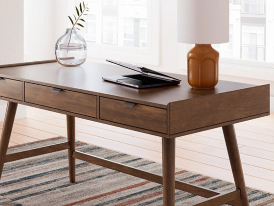Lyncott Home Office Desk;Brown