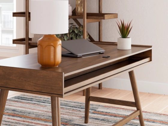 Lyncott Home Office Desk;Brown
