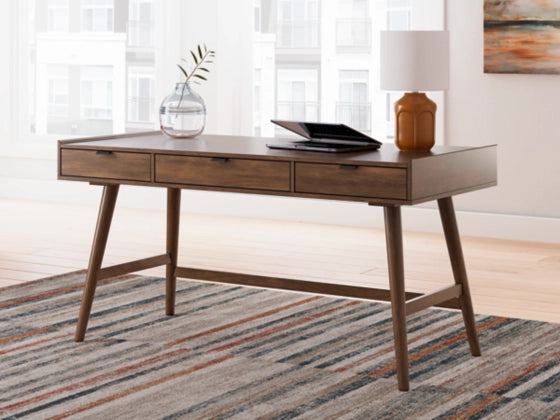 Lyncott Home Office Desk;Brown