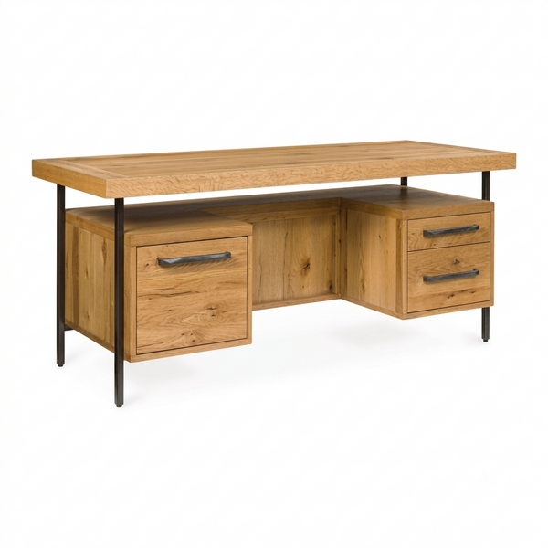 Bracken 71" Home Office Desk;Light Brown