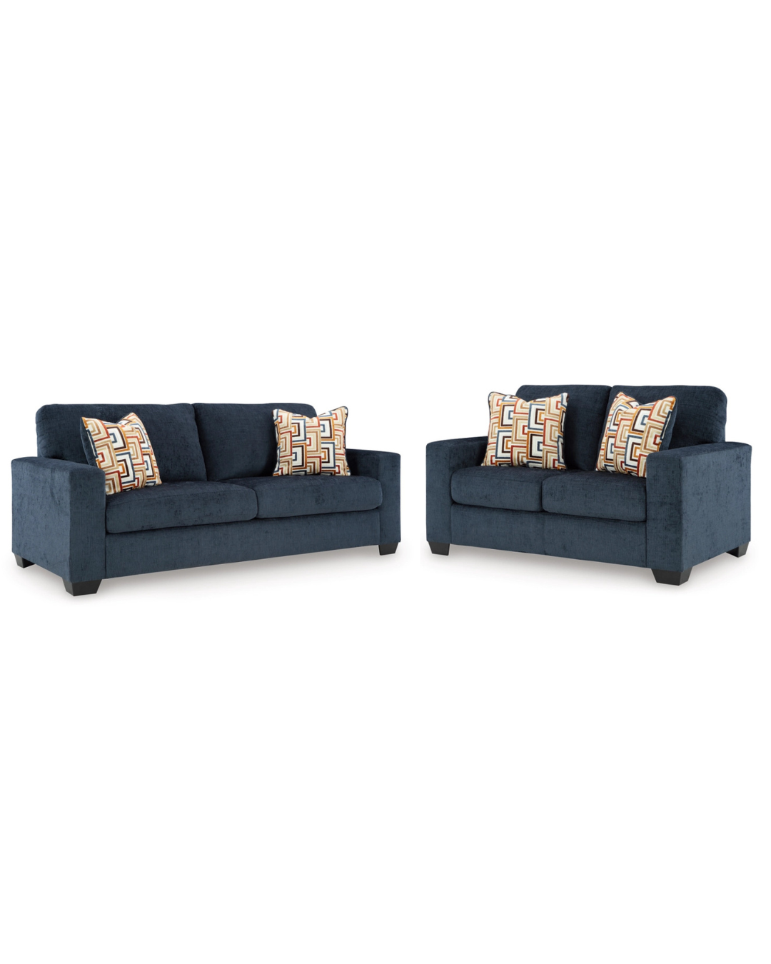 Aviemore Sofa and Loveseat; Ink