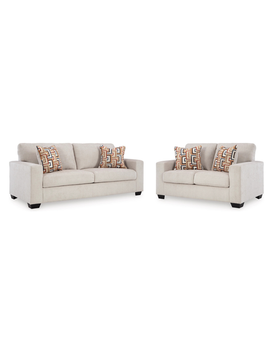 Aviemore Sofa and Loveseat; Stone