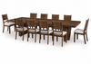 Kristiland Dining Table and 10 Chairs;Warm Brown