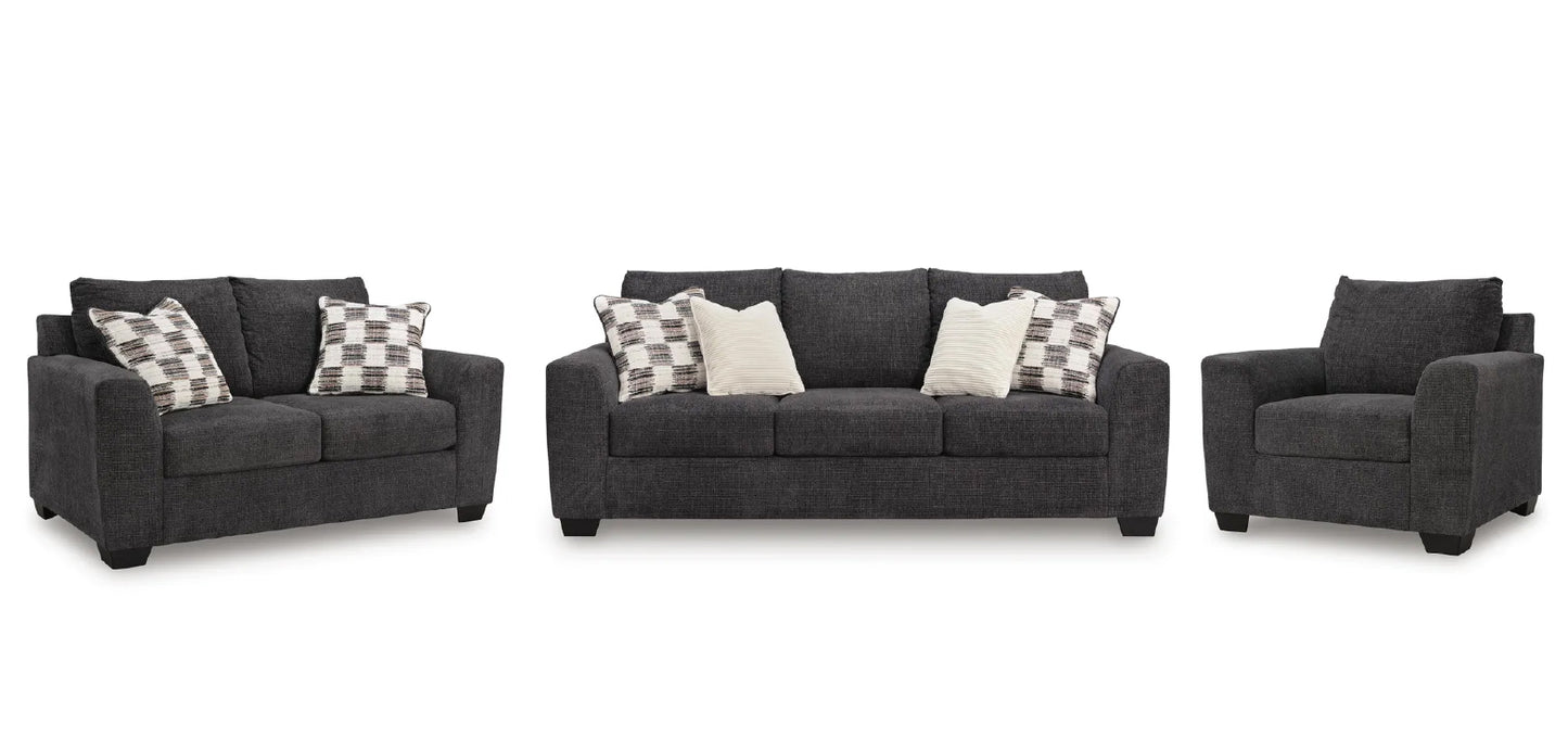 Loreo sofa set;Ebony