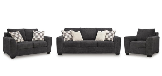 Loreo sofa set;Ebony