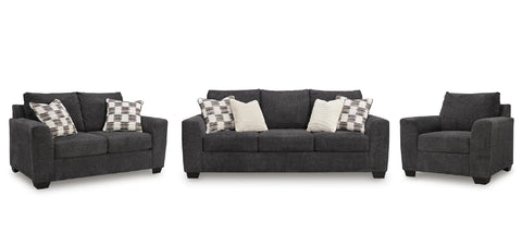 Loreo sofa set;Ebony