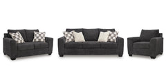 Loreo sofa set;Ebony