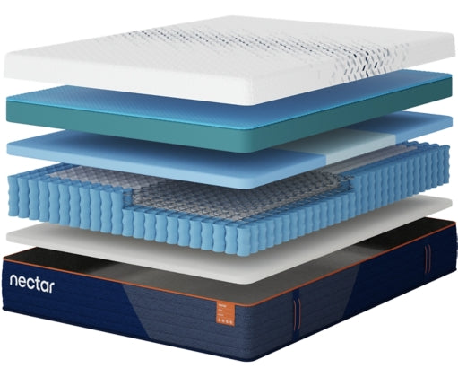 M14341US KING MATTRESS-NECTAR ULTRA HYBRID;WHITE