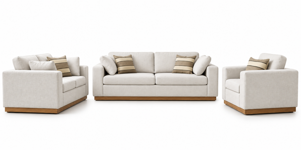 Pembroke Pike Sofa Set;Stone