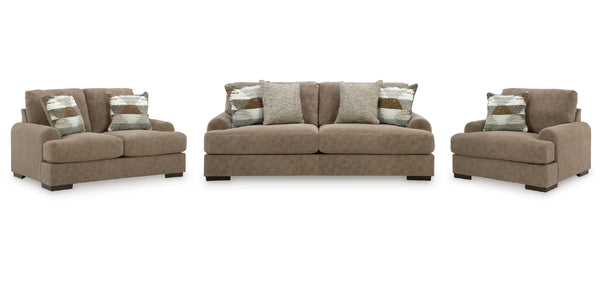 Nolenburg Sofa Set (3+2+1);Pecan