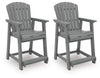 Ross Cove Outdoor Counter Height Bar Stool (Set of 2)