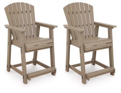 Sandy Dune Outdoor Counter Height Bar Stool (Set of 2)