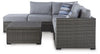 Petal Road LoveseatSEC/OTTO/TBL Set;Gray