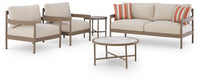 Big Creek Cove Outdoor Love/Chairs/Tables Set (Set of 5)