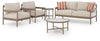 Big Creek Cove Outdoor Love/Chairs/Tables Set (Set of 5)