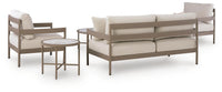 Big Creek Cove Outdoor Love/Chairs/Tables Set (Set of 5)