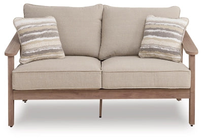 Francis Beach Outdoor Loveseat with Cushion