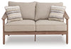 Francis Beach Outdoor Loveseat with Cushion