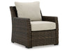 Brook Ranch Outdoor Lounge Chair with Cushion