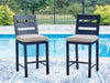 Mabry Shores Outdoor Counter Height Bar Stool (Set of 2)