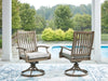 Rainier Ranch Outdoor Swivel Chair with Cushion (Set of 2)