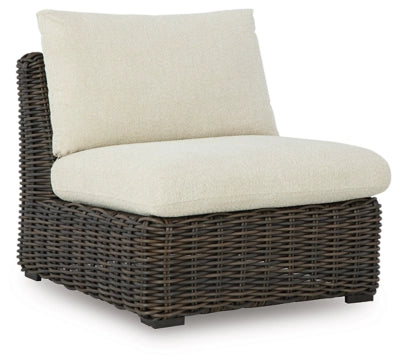 Kimora Outdoor Armless Chair with Cushion
