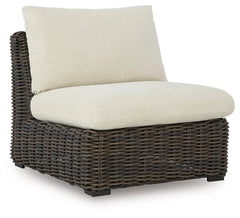 Kimora Outdoor Armless Chair with Cushion