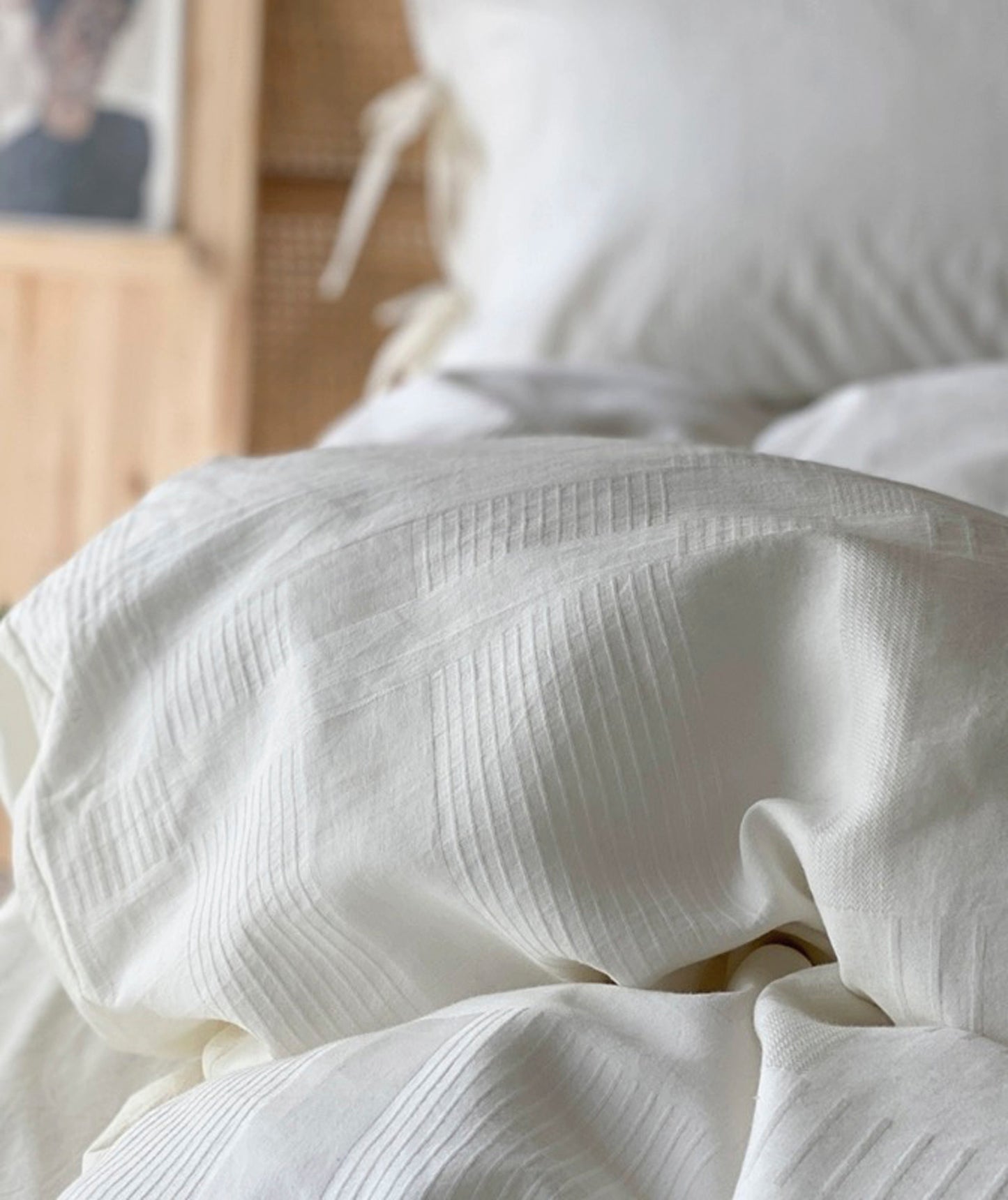 Duvet Set King Duvet Cover Set;White