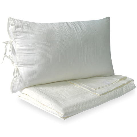 Duvet Set King Duvet Cover Set;White