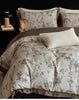 Top of Bed King Duvet Cover Set; Green/Beige