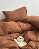 Top of Bed King Duvet Cover Set;Brown