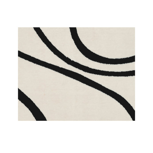 Medium Rug;Black/White