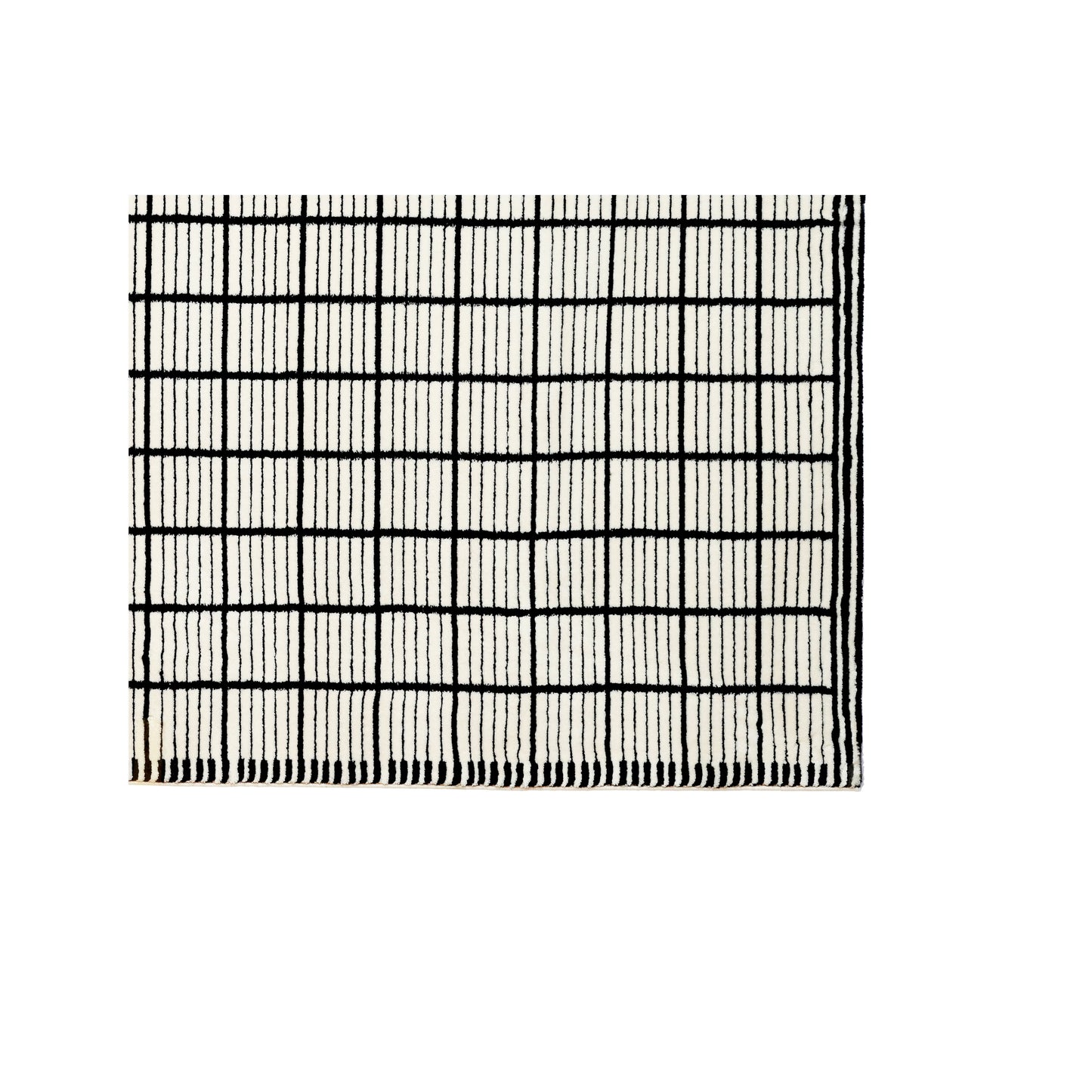 Medium Rug;Black/White