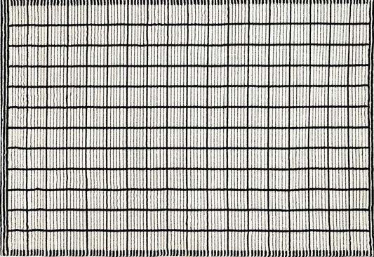 Medium Rug;Black/White
