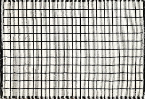 Medium Rug;Black/White