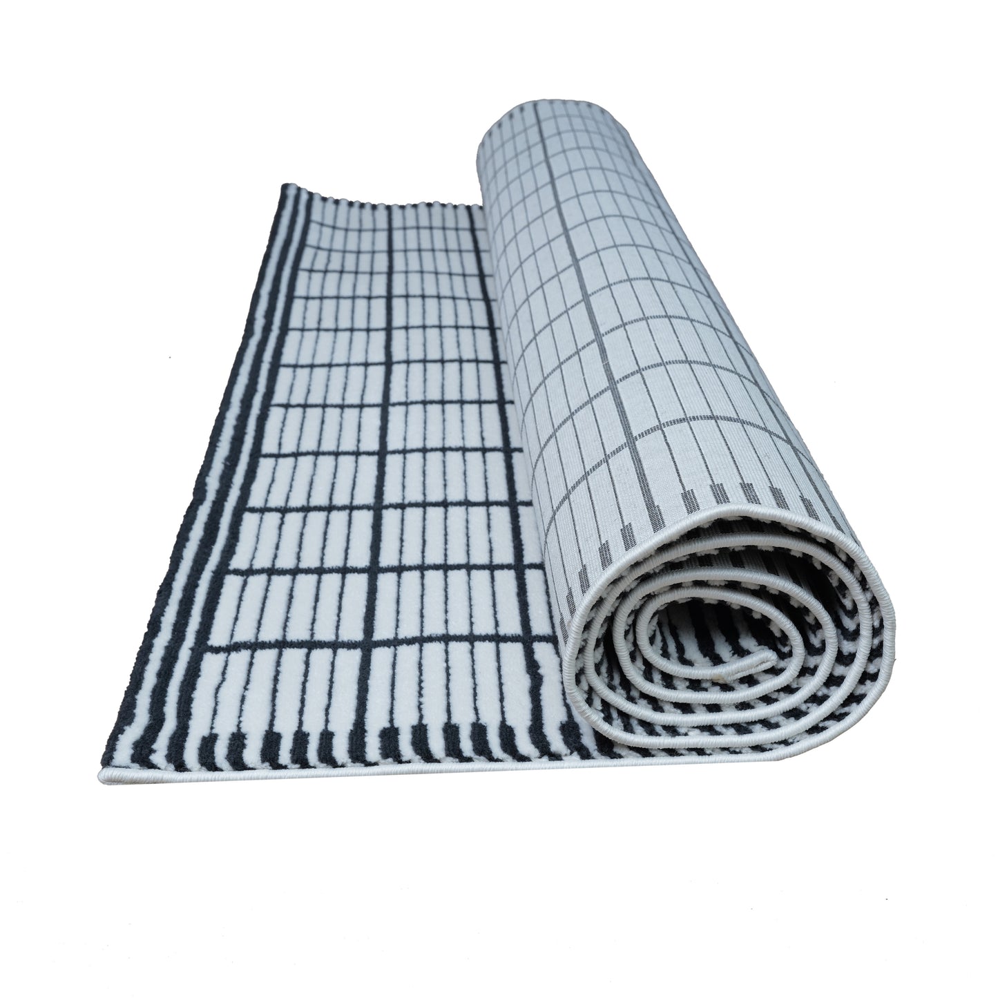 Medium Rug;Black/White
