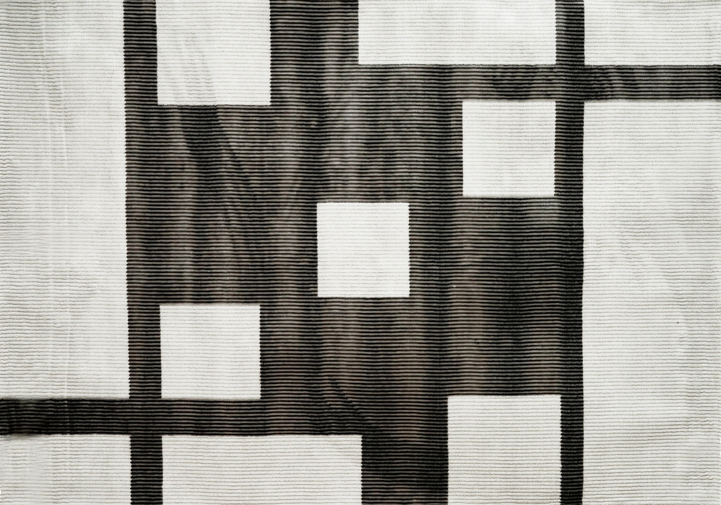 Rug Medium;White/Brown