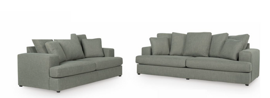 Monterra Sofa and Loveseat;smoke