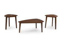 Lyncott Occasional Table Set;Brown
