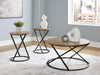 Cassbryn Occasional Table Set (3/CN);Brown/Black