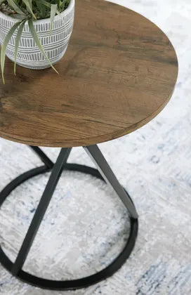 Cassbryn Occasional Table Set (3/CN);Brown/Black