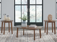 Gordonay Table (Set of 3);Brown
