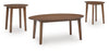 Gordonay Table (Set of 3);Brown